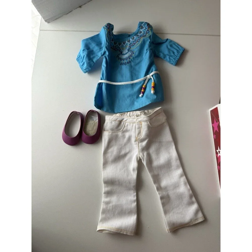 American Girl Doll of the Year 2013 Saige Tunic Outfit Top & White Jeans AG Tags